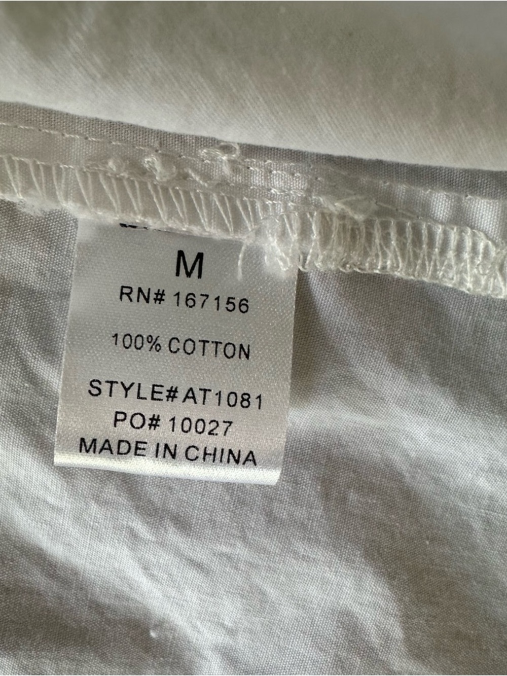 Aureum Women’s White Button-Front Shirt with Feather Trim size M - Picture 6 of 7